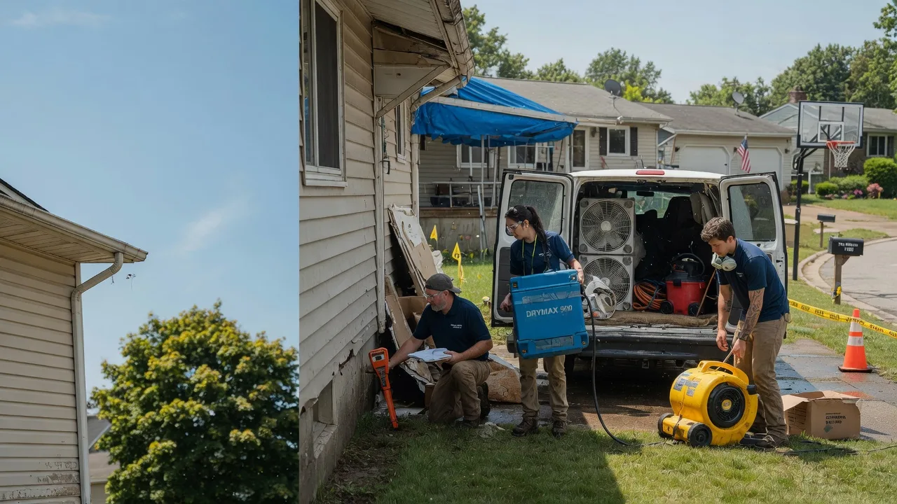 Ceiling Leak Cleanup in New Middletown, IN near me